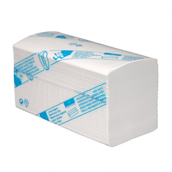 Paper towels interfold cellulose 2layers Interfold Emtra Hygiene